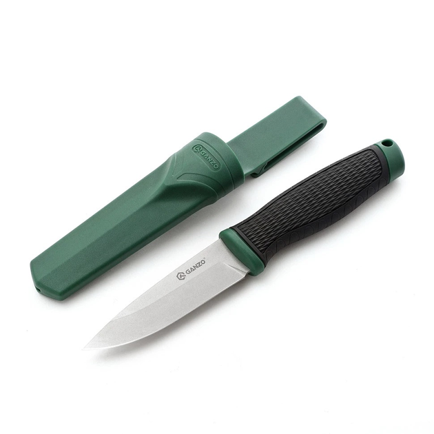 Нож Ganzo G806-GB зелёный с ножнами - изображение 1