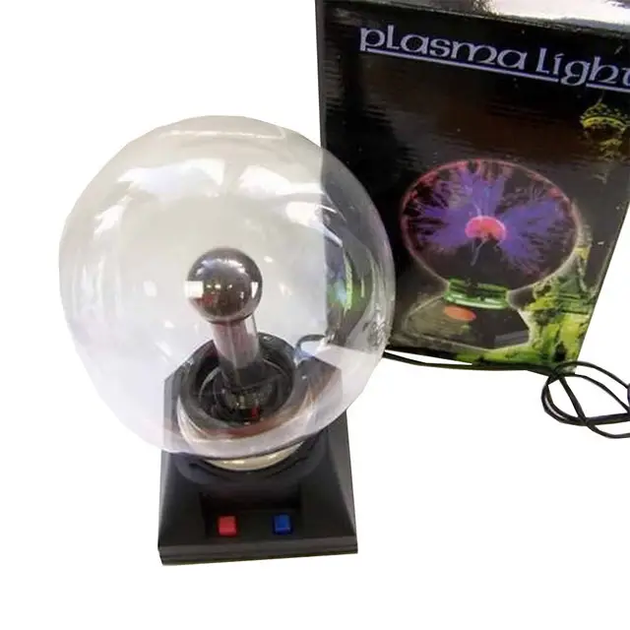 Плазменный Шар с Молниями - Ночник Plasma Light Magic Flash Ball BIG 5 дюймов Настольная лампа! - изображение 3