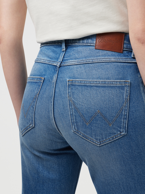 Jeansy regular fit damskie Wrangler 112351744 27/32 Niebieskie (5401019942247) - obraz 5