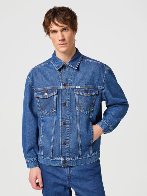 Джинсова куртка чоловіча Wrangler 112351265 M Синя (5401019936567) - зображення 1