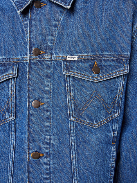 Kurtka jeansowa męska Wrangler 112351265 2XL Niebieska - obraz 5