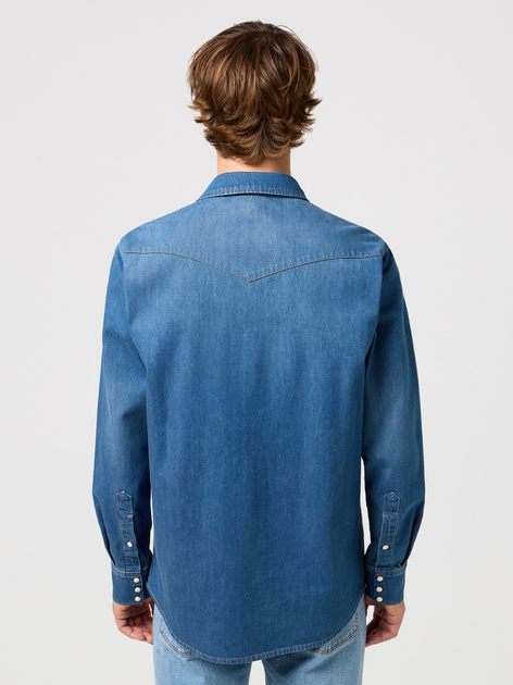 Koszula męska jeansowa Wrangler 112350464 M Niebieska (5401019841151) - obraz 2