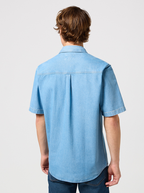 Koszula męska jeansowa Wrangler 112350473 M Niebieska (5401019842189) - obraz 2