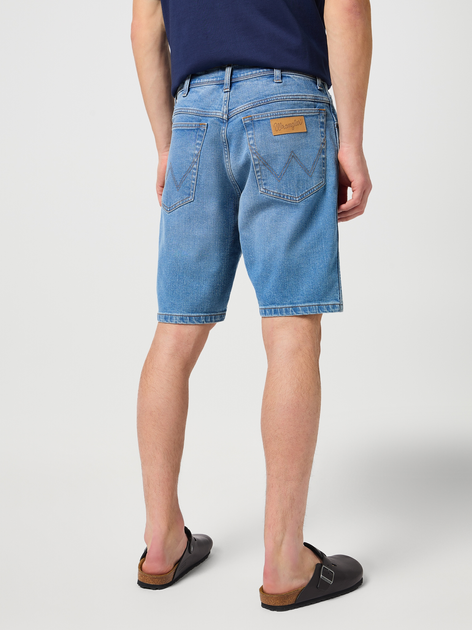 Шорти джинсові чоловічі Wrangler 112350659 30 Блакитні (5401019855417) - зображення 2