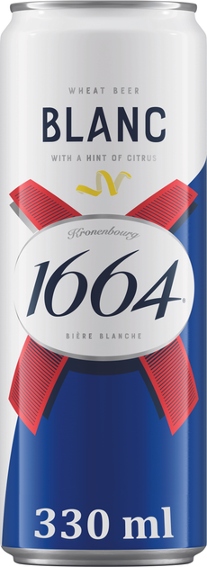 Пиво Kronenbourg 1664 Blanc 4.8% 0.33 л (4820000457309_S) – фото ...