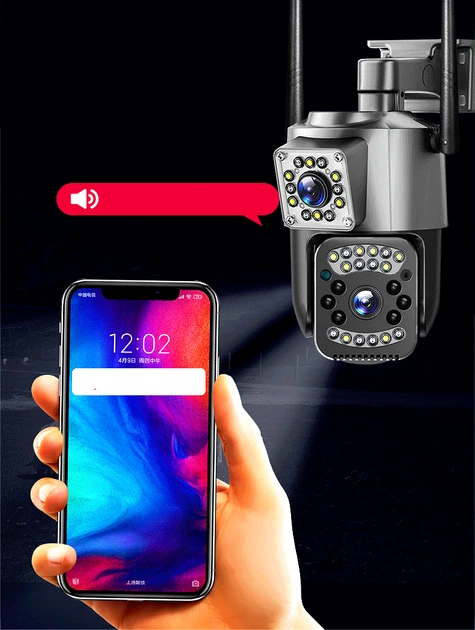 Вулична IP 3Мп+3Мп камера відеоспостереження SC03B V380pro (L) - Фото 7 Вулична IP 3Мп+3Мп камера відеоспостереження SC03B V380pro (L) - изображение 7