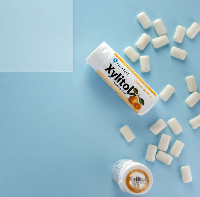 Xylitol Chewing Gum FRESH FRUIT, жувальна гумка з ксилітолом, свіжі фрукти (30шт) - зображення 2