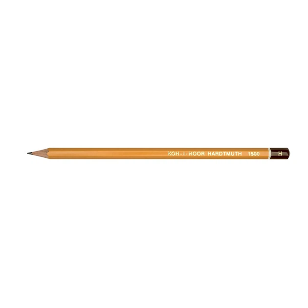 Карандаш графитный Koh-i-Noor Н без ластика корпус Желтый (1500.H) - Фото 1 Карандаш графитный Koh-i-Noor Н без ластика корпус Желтый (1500.H) - изображение 1