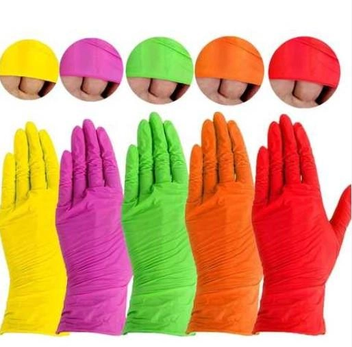 Нітрилові рукавички, розмір S, mediOK, Rainbow (різнокольорові) - зображення 2