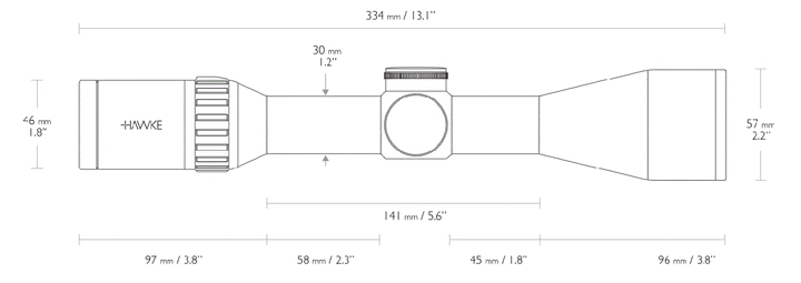 Приціл оптичний Hawke Vantage 30 WA 2.5-10х50 сітка L4A Dot з підсвічуванням - зображення 2