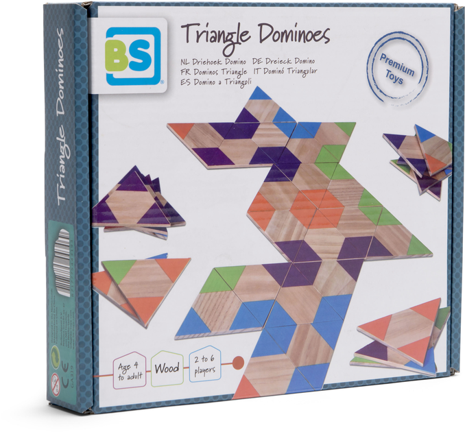 Gra planszowa Bs Toys Triangle Dominoes (8717775443469) - obraz 1