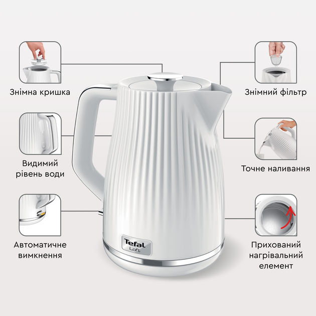 Електрочайник Tefal LOFT KO250130 - зображення 13