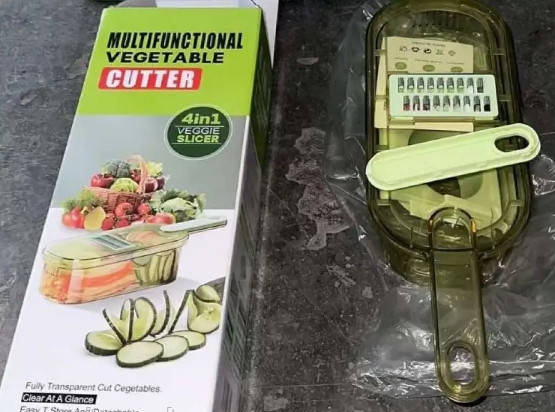 Овощерезка слайсер&nbsp;ZHM1009 Multifunctional Vegetable Cutter с контейнером 4 в 1 (ZHM1009) - изображение 2