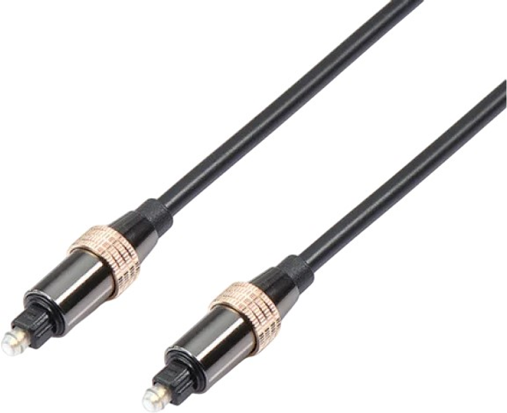 Kabel optyczny Reekin Toslink Premium 5 m Black (CAB-014-5M) - obraz 1