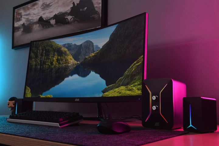 2E Gaming Монитор 30" G3022B 2xHDMI, DP, Audio, VA, 2560x1080, 21:9, 100Hz, 1ms, CURVED, FreeSync - изображение 2