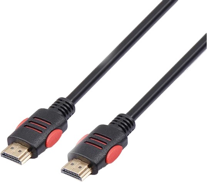 Кабель Reekin HDMI - HDMI Full HD 4K 5 м Black/Red (HDMI-004-5M) - зображення 1