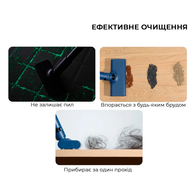 Пылесос без мешка Deerma Vacuum Cleaner Blue (DX1000W) - изображение 20