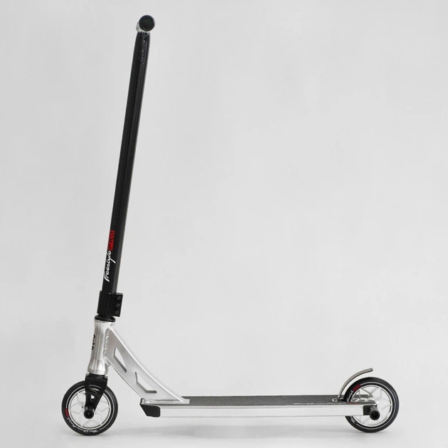 Трюковый самокат Best Scooter Freestyle N-31020 с рулевой системой HIC, колеса 120 мм + 2 пеги, Серебристый - изображение 2