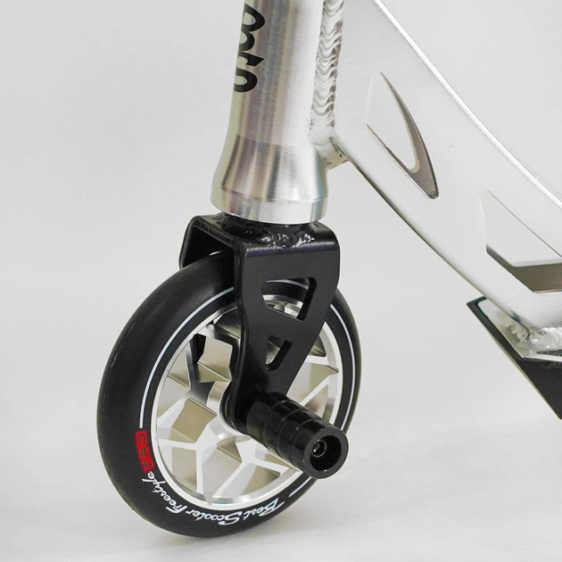 Трюковый самокат Best Scooter Freestyle N-31020 с рулевой системой HIC, колеса 120 мм + 2 пеги, Серебристый - изображение 3