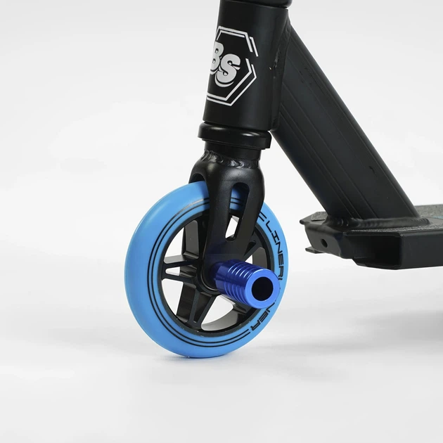 Трюковий самокат Best Scooter LineRunner LR-82063 з кермовою системою HIC, колеса 110 мм + 2 пеги, Чорно-синій - зображення 2
