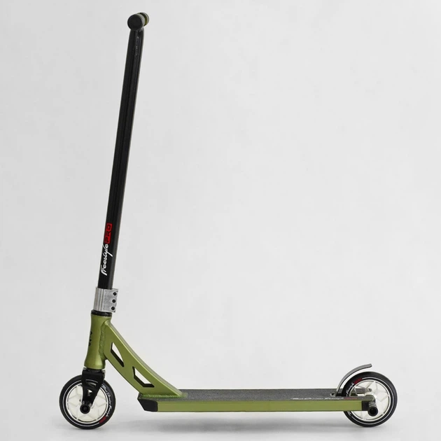 Трюковый самокат Best Scooter Freestyle N-56307 с рулевой системой HIC, колеса 120 мм + 2 пеги, Оливковый - Фото 3 Трюковый самокат Best Scooter Freestyle N-56307 с рулевой системой HIC, колеса 120 мм + 2 пеги, Оливковый - изображение 3