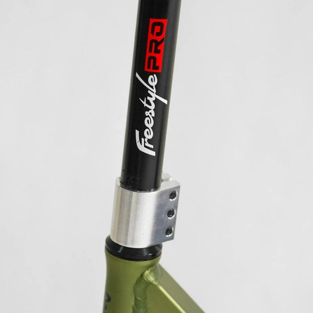 Трюковый самокат Best Scooter Freestyle N-56307 с рулевой системой HIC, колеса 120 мм + 2 пеги, Оливковый - Фото 4 Трюковый самокат Best Scooter Freestyle N-56307 с рулевой системой HIC, колеса 120 мм + 2 пеги, Оливковый - изображение 4