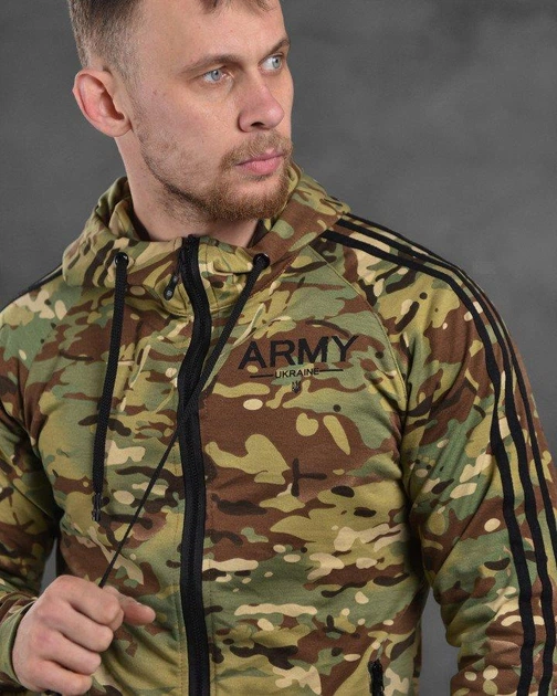 Армейский демисезонный спортивный костюм Army L мультикам (86422) - Фото 5 Армейский демисезонный спортивный костюм Army L мультикам (86422) - изображение 5
