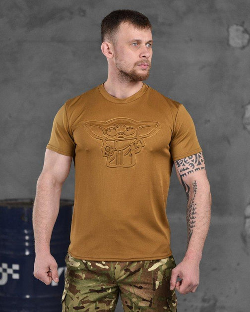 Армейская мужская потоотводящая футболка Йода (Yoda) S койот (86477) - изображение 1