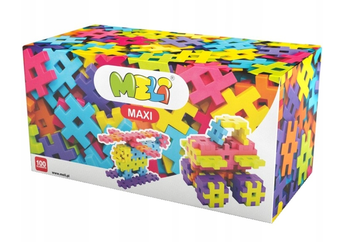 Конструктор MELI Maxi 100 елементів 50401 (5902431290515)  - зображення 1