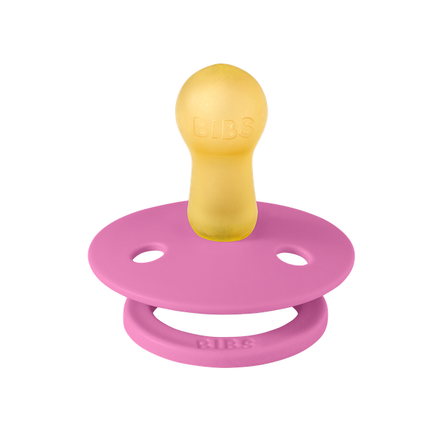 Пустушка BIBS набір 2 шт кругла натуральний каучук 6-18 міс Bubblegum Peri - изображение 3