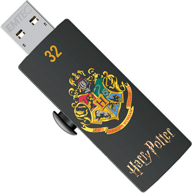 Флеш пам'ять USB Emtec M730 32GB USB 2.0 Harry Potter Hogwarts Black (ECMMD32GM730HP05) - зображення 1