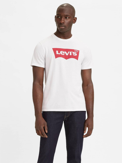 Koszulka męska bawełniana Levi's Graphic Setin Neck 17783-0140 XL Biała (5415211983571) - obraz 3