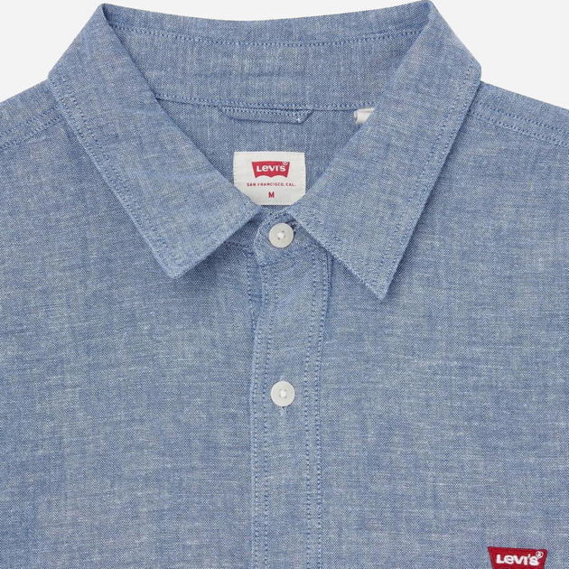 Сорочка літня чоловіча Levi's Ls Battery Hm Shirt Slim 86625-0017 L Navy (5401043516414) - зображення 7