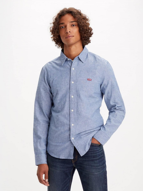 Koszula męska Levi's Ls Battery Hm Shirt Slim 86625-0017 S Niebieska (5401043516421) - obraz 1