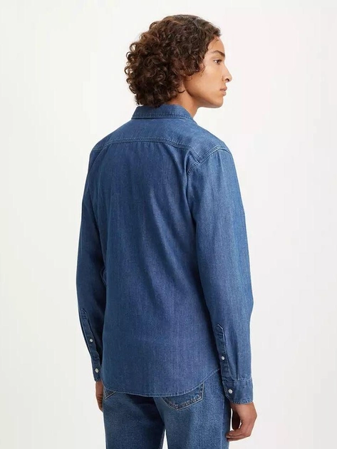 Сорочка джинсова літня чоловіча Levi's Ls Battery Hm Shirt Slim 86625-0023 S Lyon (5401105318529) - зображення 2