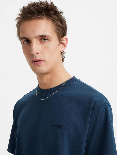 Koszulka męska bawełniana Levi's Red Tab Vintage Tee A0637-0058 L Granatowa (5401128014316) - obraz 4