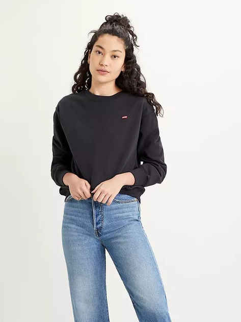 Світшот жіночий Levi's Standard Crew 24688-0006 S Caviar (5400898160308) - зображення 1