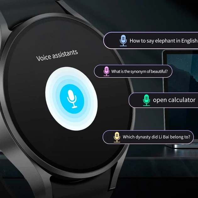 Смарт годинник Без бренду Galaxy Watch 6 AMOLED Чорний (1013-838-00) - зображення 7