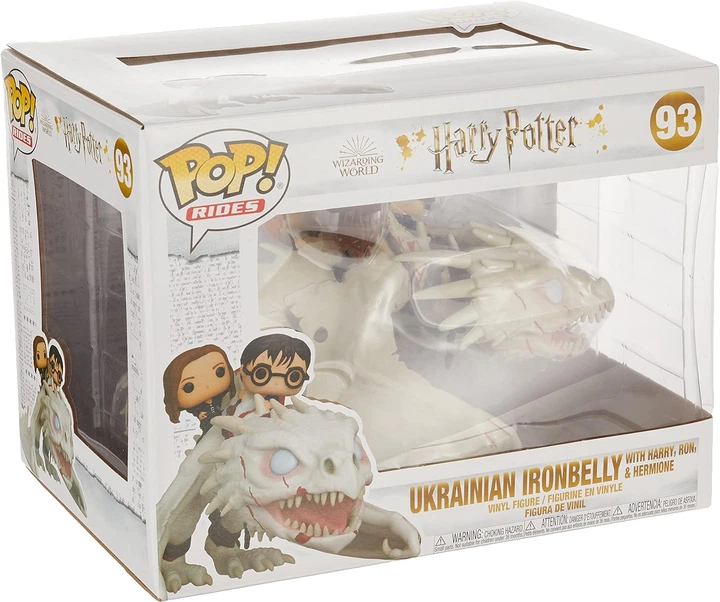 Фигурка Фанко Гарри Поттер Украинский Железнобрюхий Дракон Harry Potter Ukrainian Ironbelly with Harry, Ron, and Hermione Funko 50815 - изображение 2