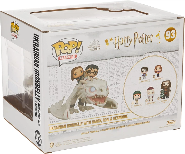 Фигурка Фанко Гарри Поттер Украинский Железнобрюхий Дракон Harry Potter Ukrainian Ironbelly with Harry, Ron, and Hermione Funko 50815 - изображение 5