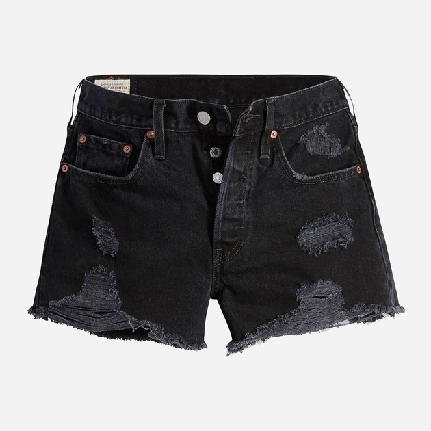 Шорти джинсові жіночі Levi's 501 Original Short 56327-0318 26 Чорні (5401105537692) - зображення 7
