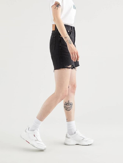 Шорти джинсові жіночі Levi's 501 Mid Thigh Short 85833-0016 30 Чорні (5400970000461) - зображення 2