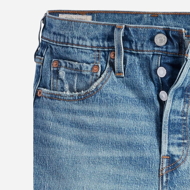Spodenki damskie jeansowe Levi's 501 Mid Thigh Short 85833-0034 30 Granatowe (5401105690083) - obraz 7