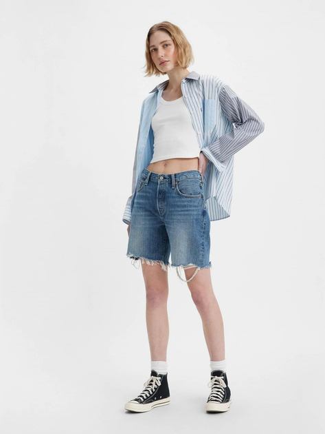 Spodenki damskie jeansowe Levi's 50190S Short A1962-0014 26 Granatowe (5401105996130) - obraz 3