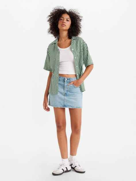 Спідниця джинсова міні літня пряма жіноча Levi's Icon Skirt A4694-0003 29 Front And Center (5401105468361) - зображення 3