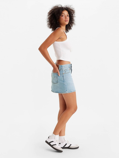 Спідниця джинсова міні літня пряма жіноча Levi's Icon Skirt A4694-0003 29 Front And Center (5401105468361) - зображення 4