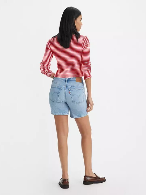 Krótkie spodenki damskie jeansowe Levi's 501 Mid Thigh Short 85833-0055 25 Niebieskie (5401128865352) - obraz 2