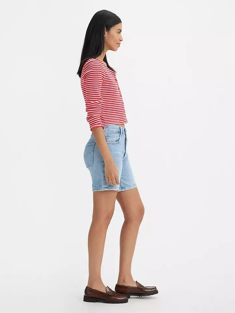 Spodenki damskie jeansowe Levi's 501 Mid Thigh Short 85833-0055 27 Niebieskie (5401128740437) - obraz 4