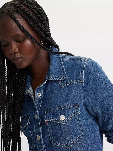 Плаття-сорочка міді літнє жіноче Levi's Otto Western Dress A7565-0000 M Square Deal 2 (5401128687428) - зображення 4