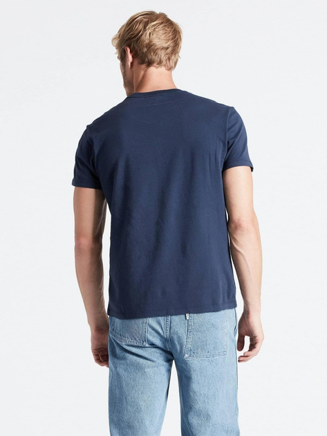 Koszulka męska bawełniana Levi's Ss Original Hm Tee 56605-0017 S Granatowa (5400599852342) - obraz 2